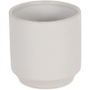 Cheung's Elegora Straight Side Solid Color Ceramic Pot - Medium - Off White - 3 of 3
