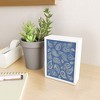 Cynthia Haller Classic blue and gold paisley Framed Mini Art Print 4" (H) x 3" (W) x 1" (D) - Society6 - 2 of 3