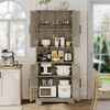 Pantry Cabinet,70" Tall Kitchen Pantry Cabinet with Doors and Adjustable Shelves, Freestanding Cupboard, Tall Storage Cabinet - 4 of 4