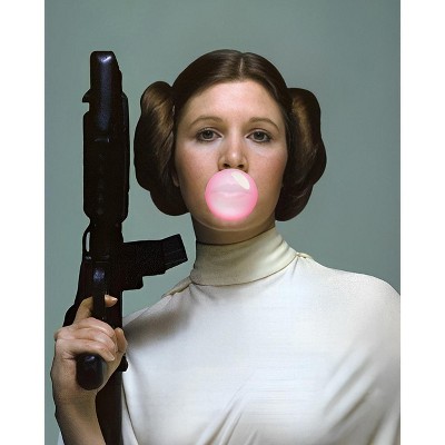 Poster Master Princess Leia Pink Bubble Gum  08x10
