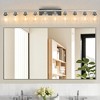 DAKAFUL Modern Bathroom Vanity Light, 4/5/6/8/10-Light Vanity Fixtures with Clear Glass Shade, Reversible Wall Sconces Over Mirror,for Bedroom - 3 of 4