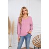 Coolmee Women's Fall Fashion Long Sleeve Shirts Dressy Casual Pleated Basic Trendy Tops Winter Clothes - 4 of 4