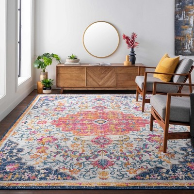 Hauteloom Kialla Magenta & Burnt Orange Area Rug