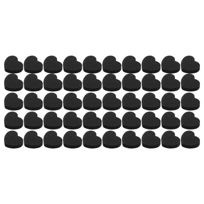 Unique Bargains Soft Mini Block Love Shape Nail Buffers 50 Pcs