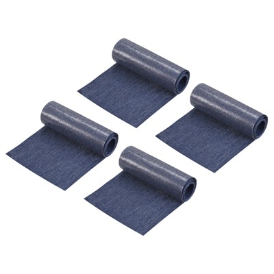 Unique Bargains Iron-on Washable Clothes Hole Repairing Denim Patches 4 Pcs