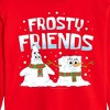 SpongeBob SquarePants Frosty Friends Cropped Long Sleeve T-Shirt - Red - 2 X-Large - 2 of 3