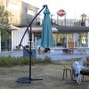 PAGED 10FT Offset Patio Umbrella Modern Market Umbrella with Tilt, Crank and 8 Steel Ribs for Garden, Base Not Included - 2 of 4