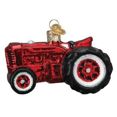 Old World Christmas 2.75 In Old Farm Tractor Equipment Plow Tree Ornaments