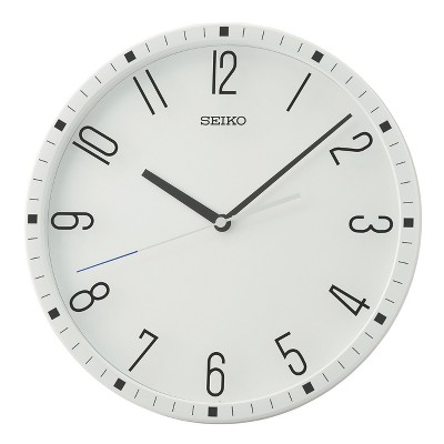 Seiko 12" Derby Wall Clock, Black
