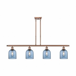 Bella - 4 Light Stem Hung Island In Industrial Style-10 Inches Tall and 48 Inches Wide - 1 of 1