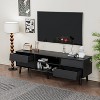 HDZNVF 63 Inch TV Stand Features Vintage-style and Bevel Design - 2 of 4