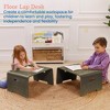 ECR4Kids Bentwood Lap Desk with Handles, Grey Wash, 1 - 3 of 4