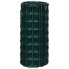 vidaXL Euro Fence Steel 32.8ftx2.6ft Green - 3 of 4