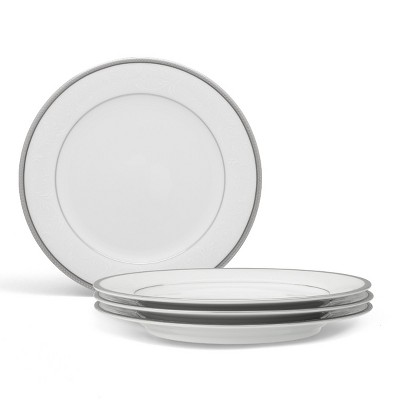 Noritake Regina Platinum Set of 4 Salad/Dessert Plates