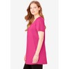 Woman Within Plus Size Perfect Short-Sleeve Scoop-Neck Henley Tunic - 4 of 4