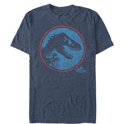 Men's Jurassic World Retro T. Rex Circle T-shirt : Target