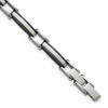 Chisel Stainless Steel Polished Black IP-plated 8" Plus a .5" Extension Link Bracelet - 2 of 4