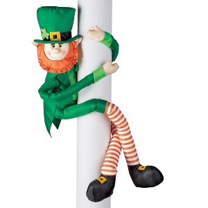 Collections Etc Festive Leprechaun Posable Hugger St. Patrick's Day Decoration 40 X 8 X 39 Green - 1 of 2