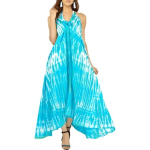 loose swing dress WTOBBY Women Casual Loose Bohemian Floral Short Sleeve Long Maxi Summer  Beach Swing Dress for Outdoor Activities and Relaxed Style,Blue XL