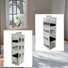 Unique Bargains 2-Shelf Closet Hanging Organizer with Magic Tapes - 3 of 4
