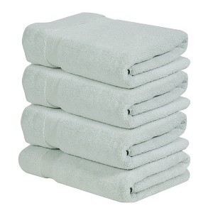 Splash Ultra-Soft Zero Twist 100% Ring Spun Cotton Bath Towel Set - Reversible, 550 GSM, Breathable, Lightweight, Highly Absorbent Towels for Bathroom - 1 of 4