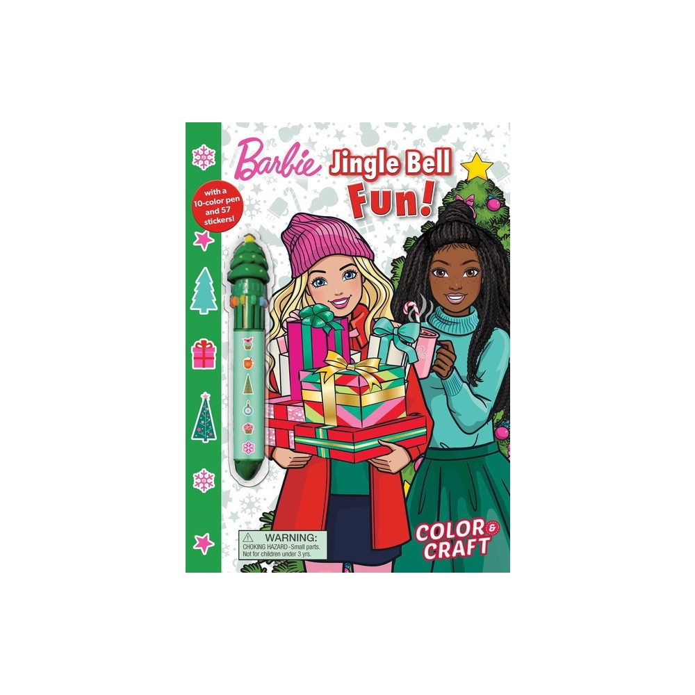 Barbie: Jingle Bell Fun! - (Color & Activity with Multicolor Pen) by Maggie Fischer (Paperback)