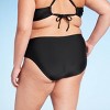 Women's Mid-Rise Cheeky Bikini Bottom - Wild Fable™ Black - image 2 of 3