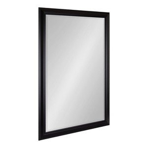 Kate and Laurel Dalat Plastic Rectangle Mirror, 28x40, Black - 1 of 4