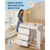 Baby Changing Table Dresser with 5 Drawers, Modern Nursery Dresser with an Open Storage Space, Diaper Changing Station for Bedroom, Baby Room - 2 of 4