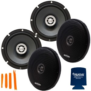 PowerBass Two Pairs of OE-652 6.5" Coaxial 2-Ohm Speakers - 1 of 4