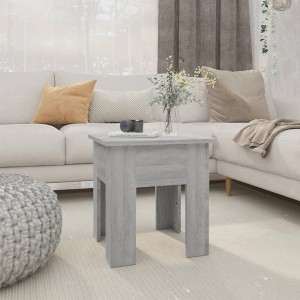 vidaXL Compact Gray Sonoma Coffee Table - Square, Engineered Wood Construction, Easy to Clean, Modern Design - 1 of 4