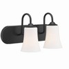 Craftmade Lighting Gwyneth 2 - Light Vanity in  Flat Black - 2 of 2