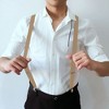 Anna-Kaci Men's Elastic Suspenders 47 inches - Adjustable 4-Clips Formal & Casual Suspenders for Trousers - 2 of 2