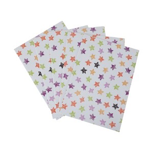 Unique Bargains Gift Wrap Paper Glossy Coated Paper 27.56 " x 19.69 " 5 Pcs - 1 of 4