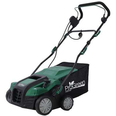 SUGIFT 2-in-1 Electric Lawn Dethatcher and Scarifier, 13” Working Width, 12 Amp Motor, 3600 RPM with 31.7QT Collection Bag