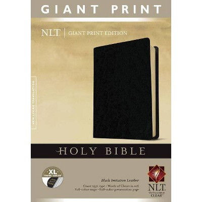 Giant Print Bible-NLT - Large Print (Leather Bound)