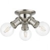 Livex Lighting Lansdale 3 - Light Flush Mount in  Brushed Nickel - 3 of 3