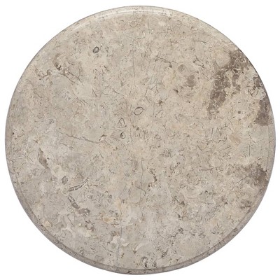vidaXL Table Top Gray Ø19.7"x1" Marble