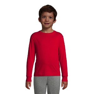 Lands' End School Uniform Kids Long Sleeve Essential T-shirt - 1 of 3