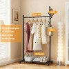 Metal Garment Rack with Wheels, Rolling Freestanding Clothes Rack for Small Spaces Bedroom Entryway - 3 of 4