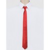 Allegra K Men's Formal Casual Pre-tied Solid Color Neck Adjustable Zipper Ties - 2 of 4