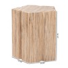 bali & pari Janeth Woven Grasscloth End Table Natural - 4 of 4
