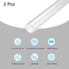 Unique Bargains Lamp Lantern Water Cooling System Acrylic Rigid Round Tubes 2 Pcs 10" - 3 of 4