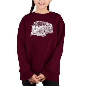 LA Pop Art The 70'S - Girl's Word Art Crewneck Sweatshirt - 1 of 3