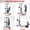 LAT Power Cable Machine,LAT Pull Down Machine with High and Low Pulley Station,with Adjustable Leg Support for Home Gym Total Body Training - 3 of 4