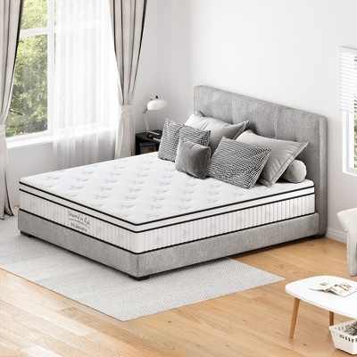 NicBex Hypoallergenic Medium Firm Memory Foam Hybrid Mattress for Comfy Sleep,Medium Feel Bed Mattresses