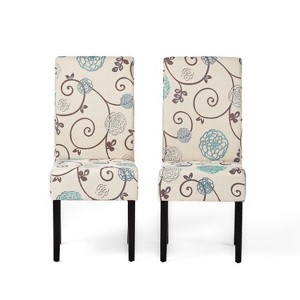GDFStudio Contemporary Upholstered Parsons Chairs (Set of 2) - 1 of 4