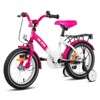 HILAND Starry Kids Bike for Girls, Rear Rack, Training Wheel - 2 of 4