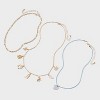 Girls' 3pk Western Heart Charms Necklace - art class™ - 3 of 4
