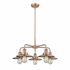 Innovations Lighting Ballston Urban 5 - Light Chandelier in  Antique Copper - 1 of 1